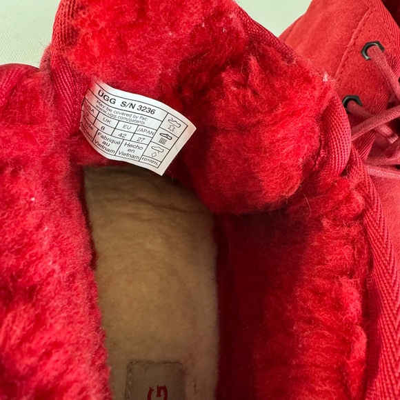 UGG Neumel II Boot Samba Red Suede Leather Ankle Booties USA 9 women’s 42 - Picture 7 of 11